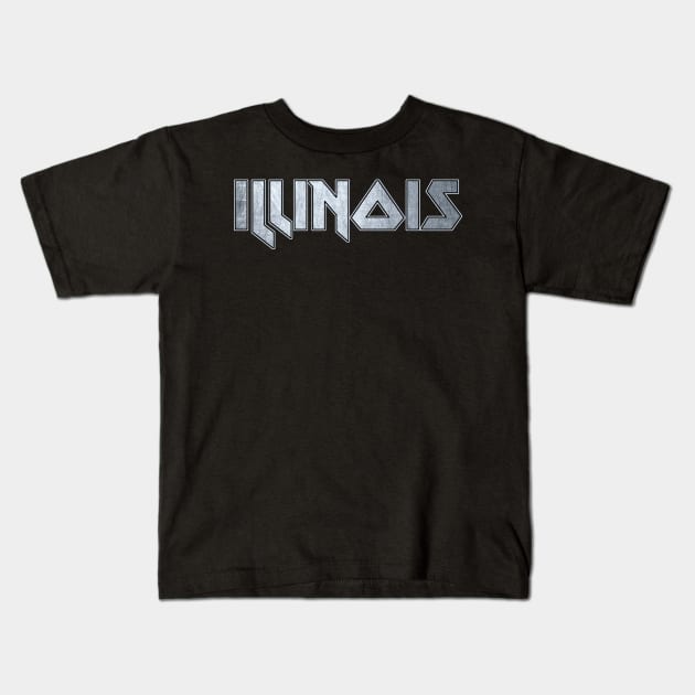 Illinois Kids T-Shirt by KubikoBakhar